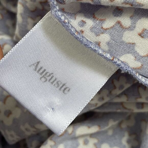 AUGUSTE The Label Jumpsuit Womens 10 Lavender Wide-Leg Juliette Scoop Neck - Picture 10 of 11